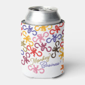 Multi-Monkey Business Koozie (Blikje Voorkant)