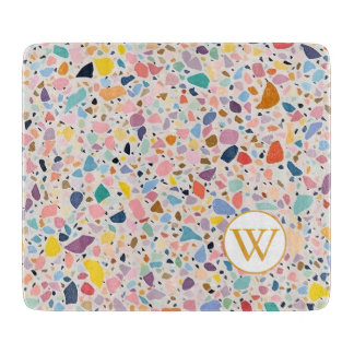 Multi Pastel Terrazzo Snijplank