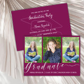 Multi Photo 2025 Graduation Party Mini Invitation