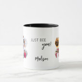 Multi Photo Collage BEE U Persoonlijke naam Mok (Midden)