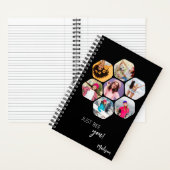 Multi Photo Collage BEE U Persoonlijke naam Notitieboek (Binnen)