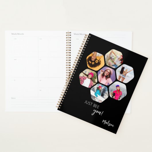 Multi Photo Collage BEE U Persoonlijke naam Planner (Display)