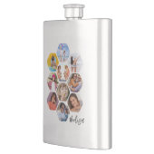 Multi Photo Collage Simple Modern Personalized Fla Flacon (Links)