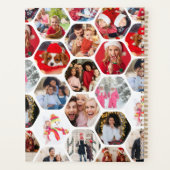 Multi Photo Collage Simple Moderne Hexagon Motif (Dos)