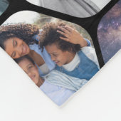 Multi Photo Collage Simple Moderne Hexagon Pattern Fleece Deken (Hoek)