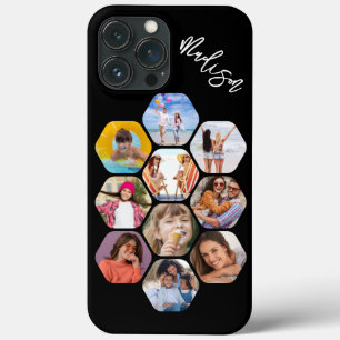 Multi Photo Collage Simple Moderne Personalized iPhone 13 Pro Max Hoesje