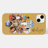 Multi Photo Collage Simple Moderne Personalized Case-Mate iPhone Case (Achterkant (horizontaal))