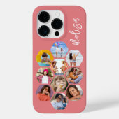 Multi Photo Collage Simple Moderne Personalized Case-Mate iPhone Case (Achterkant)