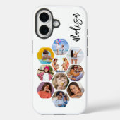 Multi Photo Collage Simple Moderne Personalized Case-Mate iPhone Case (Achterkant)
