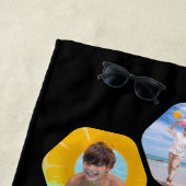 Multi Photo Collage Simple Moderne Personalized Strandlaken (In situ)