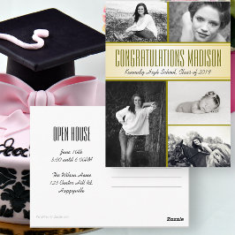 Multi-Photo Daughters Afstuderen Open House Briefkaart