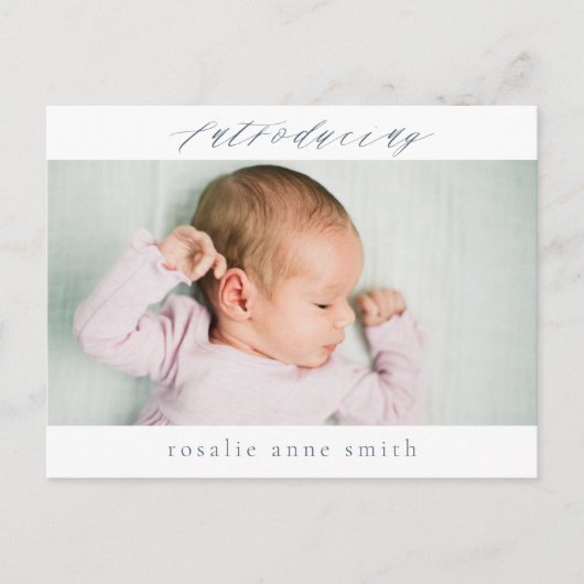 Multi-Photo Geboorteaankondiging Post Kaart (Voorkant)