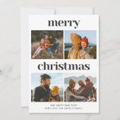 Multi Photo kerst Kaart (Voorkant)