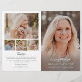 Multi Photo Memorial Sympathy Funeral Programme (Voorkant)