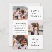 Multi Photo Script Love et Merci photo Mariage (Devant)