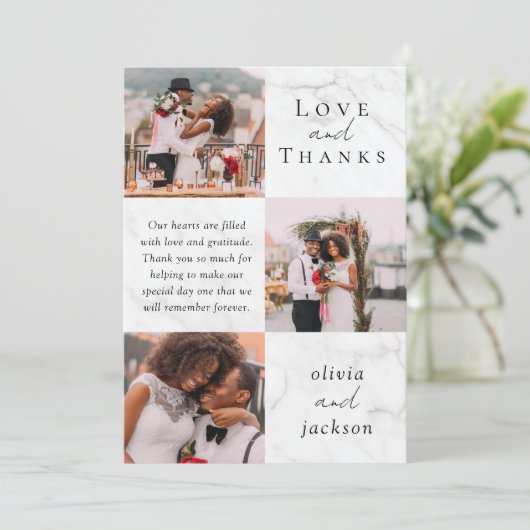 Multi Photo Script Love et Merci photo Mariage (Debout devant)