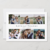 Multi Photo Script Love et Merci photo Mariage (Devant)