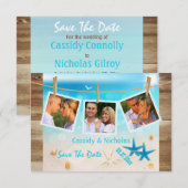 Multi-photo Tropical Beach Enregistrer La Carte Da (Devant / Derrière)