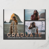 Multi Photos Graduate Photo Faire-part (Recto)