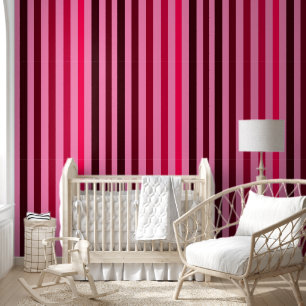 Multi Pink Stripe Behang