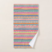 Multi Points et Rayures Pastel (Serviette à main)
