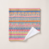 Multi Points et Rayures Pastel (Gant de toilette)