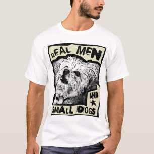 Multi-Poo: echte Mannen en kleine honden T-shirt
