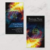 Multi Psychedelic Burst Fractals Visitekaartje (Voorkant / Achterkant)