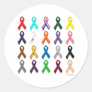 Multi-Ribbon Ronde Sticker