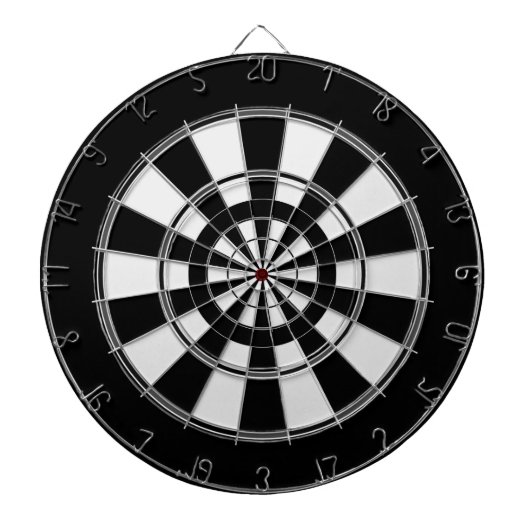 Multi Ring Zwart-wit Dartboard Dartbord (Voorkant)