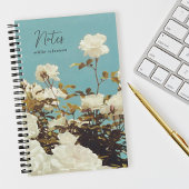 Multi Roses Floral Garden Custom Spiral Notebook Notitieboek