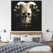 Multi-Schedel Fusie Kunst Canvas Afdruk (Insitu (Slaapkamer))