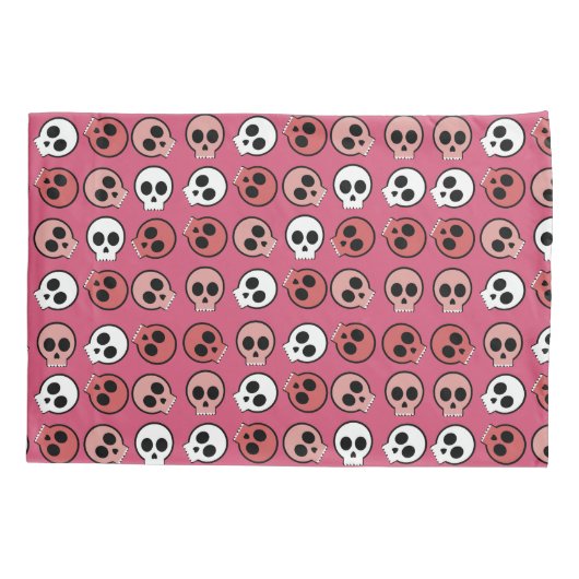 Multi Skulls Halloween Trick or treat Fun Kussensloop (Achterkant)