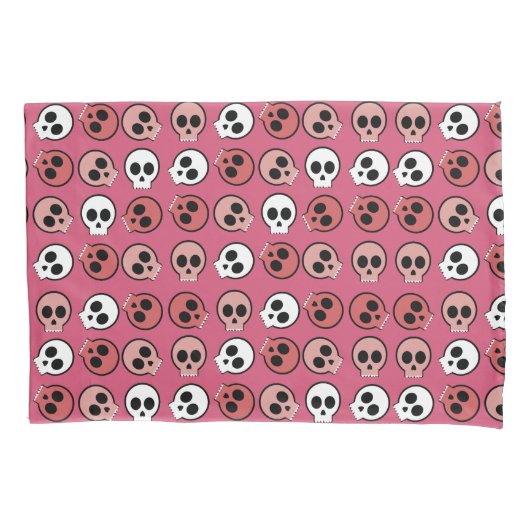Multi Skulls Halloween Trick or treat Fun Kussensloop (Voorkant)