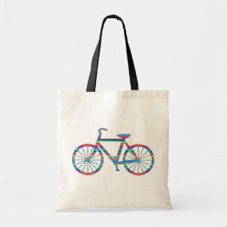 Multi-Stripe fiets Tote Bag