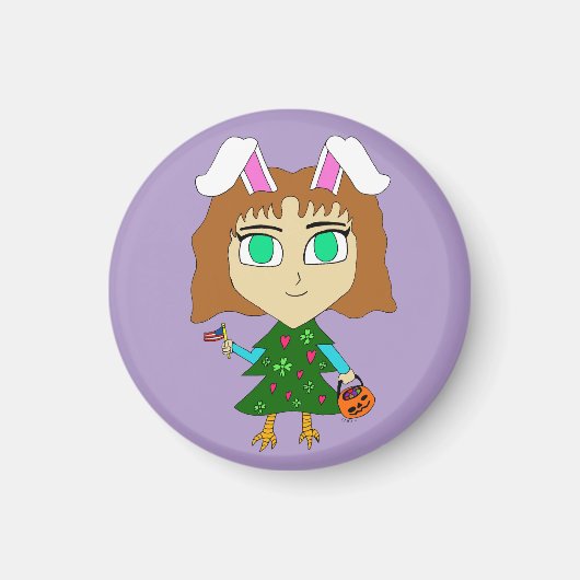 Multi Vakantie Chibi Magneet (Voorkant)