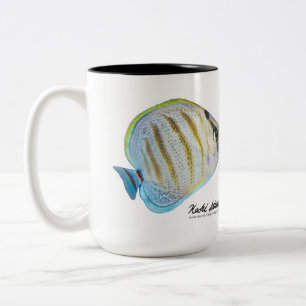 Multiband Butterflyfish, Chaetodon multicinctus Tweekleurige Koffiemok