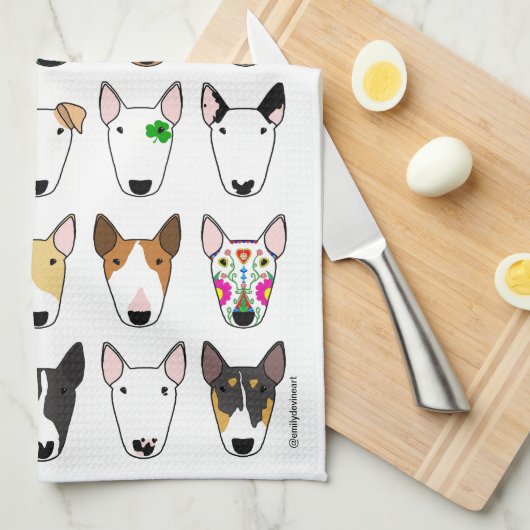 Multibull White Tea Towel Theedoek (Quarter Fold)