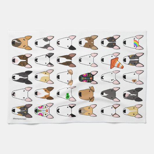 Multibull White Tea Towel Theedoek (Horizontaal)