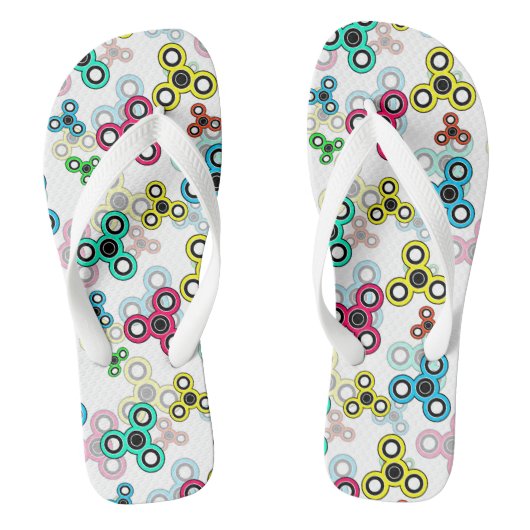 Multicolische spinners teenslippers (Voetbed)