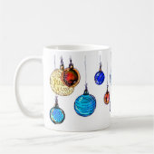 Multicolleur kerstballen koffiemok (Links)