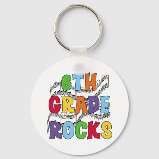 Multicolor 6e Grade Rocks Sleutelhanger (Voorkant)