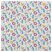 Multicolor 80s Memphis Pattern Stof (Swatch)