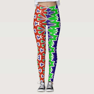Multicolor abstract patroon "Ratti_Creative_Arts" Leggings