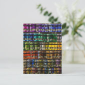 Multicolor Abstract Weave Briefkaart (Staand voorkant)