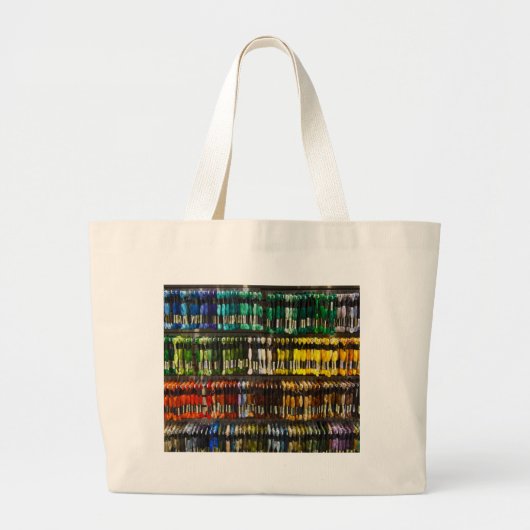 Multicolor Abstract Weave Grote Tote Bag (Voorkant)