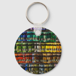 Multicolor Abstract Weave Sleutelhanger