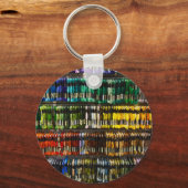 Multicolor Abstract Weave Sleutelhanger (Voorkant)