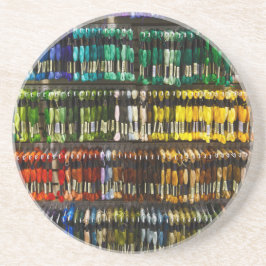 Multicolor Abstract Weave Zandsteen Onderzetter