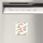 Multicolor abstracte op wit magneet (Insitu (Vaatwasser))